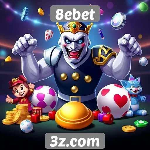 Diversidade de jogos disponíveis no 8ebet